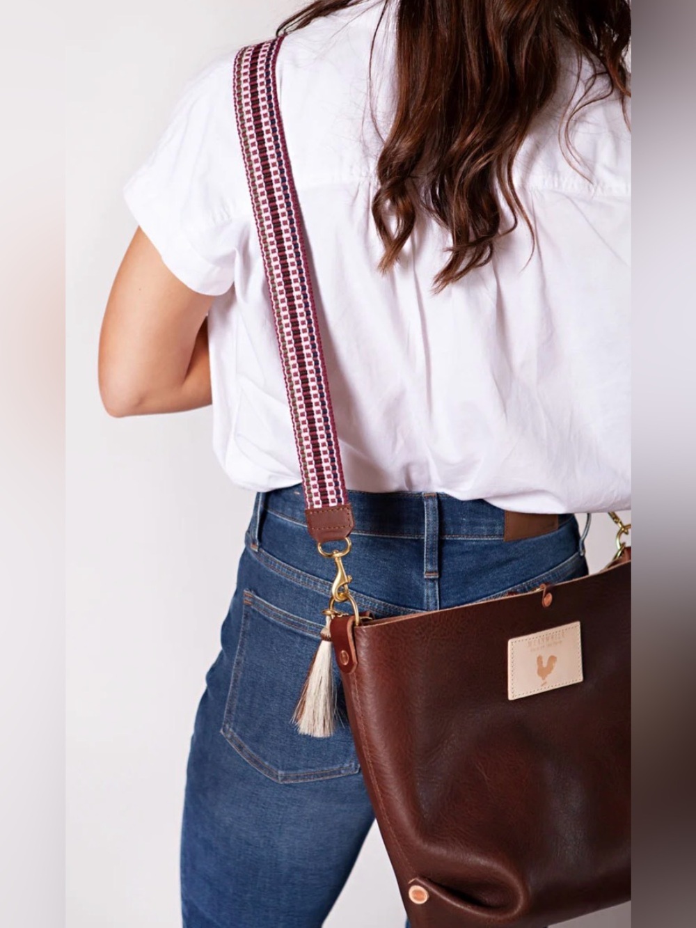Meanwhile Back On The Farm Retired Mocha Brown Leather Hobo Crossbody